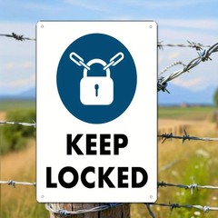 2D Flat Metal Iron Plaque 20.32×30.48cm Wall Art Lock Key