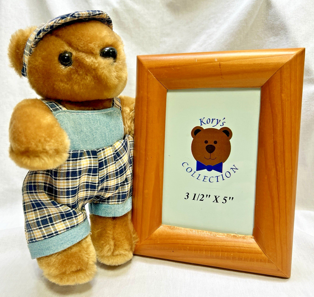 Kory’s Collection Bear w/ Wooden Picture Frame 3.5”x 5” – In Original Box