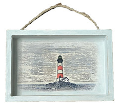 Lighthouse Wooden Sign Plaque Wall Hanging Art