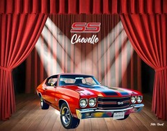 69 Chevelle Muscle Car Art Choice Of Photo, Tin Sign, Mouse Pad or Framed