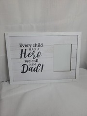 Dad Hero Decorative Picture Frame 4×6 Fathers Day Gift