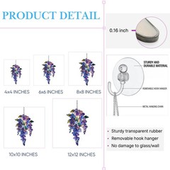Forget Me Not Suncatcher, Style Floral Window Hanging, Gift for Mo