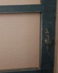 New Rustic Windowpane Frame w/ Hardware Home Decor Wall Art Hinges, Hooks & Knob