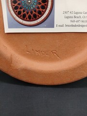 Bruce Linder -Signed- Kokopelli Designs Ceramic Handmade Wall Plaque Laguna CA