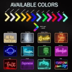 Custom Wedding Neon Sign Personalized Wedding Sign Bridal Reception Light Decor