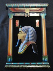 Vintage Luxor Egyptian Wall Plaque Art – Handmade in Egypt – KING TUT MASK