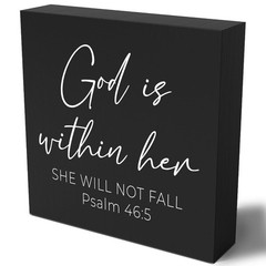 Christian Gifts for Women Motivational Scripture Bible Verse Desk Decor Wood …