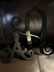 LETTER Initial Monogram Mixed Media Retro Arts & Crafts Decor Lot Of