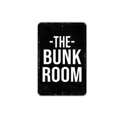 The Bunk Room Sign | Rustic Cabin Lodge Metal Sign or Canvas | Cottage, Guest
