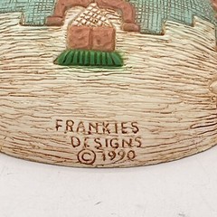 VTG Southwestern Pottery Wall Art Vintage Frankies Designs 1990 Turquoise Color