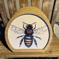 Rustic Farm House Country Bee Decor Mini Wood Sign Free shipping
