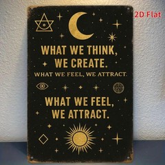 2D Flat Metal Sign 7.87×11.81Inch Multi-Purpose Home Decor