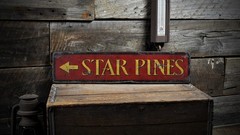 Custom Place Directional Arrow Sign – Rustic Hand Made Vintage Wooden