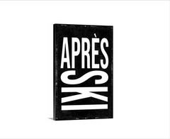 Après Ski Sign | Rustic Ski Lodge Metal Sign or Canvas Wall Art | Custom Cabin