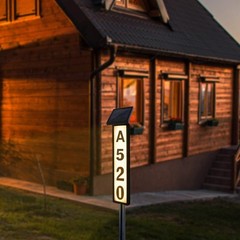 Solar Lighted House Address Numbers Sign, Solar Powered House Numbers Light, …