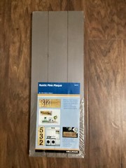Hillman 848712 Rustic Pine Plaque 6″X 17″ Two Sided Brown Color Ready For Finish