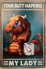 Dragon Metal Wall Sign 12″ x 8″