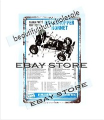 Slot Car Racing Grasshopper Hornet metal tin sign home decor