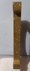 Gold Glitter Monogram “D” Letter Hanging Wood Plaque Decoration 9 X 6 X 2