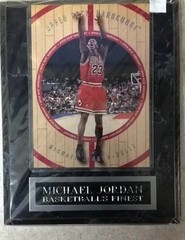 Michael Jordan Basketball’s Finest Chicago Bulls Plaque Upper Deck Hardcourt New