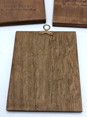 Vtg. Wooden Victorian Plaque Pictures, Set Of 3, Gallery Wall Art