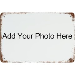 Customizable Vintage-Style Tin Sign – Personalize Your Images, Logos, Text DIY √