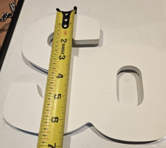 Wooden White Soccer Sign For Collectors Or Children/ Kids Decor