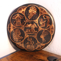 Egypt Metal Signage Plate Pharaoh Etched Egyptian Wall Hanging Decorative Decor
