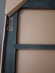 New Rustic Windowpane Frame w/ Hardware Home Decor Wall Art Hinges, Hooks & Knob