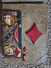 2004 Orion’s Ceramic Wall Art Poker Playing Cards Man Cave Club Spade Heart Ace