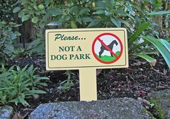 Not a Dog Park Sign | No Dog Pooping | Keep Off Grass | Dog Pee or Poop Sign