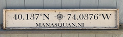 Rustic Nautical Coordinates Wooden Sign Home Decor Sign Framed – 8″x48″ Custom