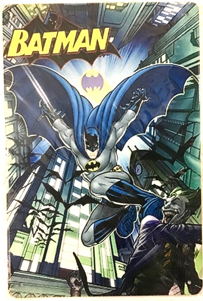 TIN SIGN new 8×12 Batman joker DC comic book cartoon superhero villain bats Br6b