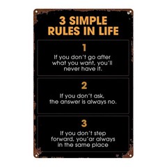 Metal Sign 8×12 Inches Square Wall Art