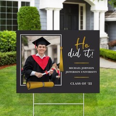 Graduation Class Of Personalized Yard Sign Custom Outdoor Decor