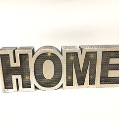 LED Light Paper Marquee Letter Decor HOME big 3D Display Brown Battery Operated