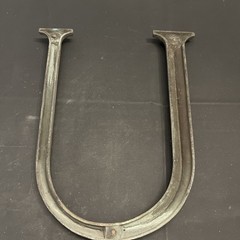 Vintage Cast Iron Letter U Architectural Sign 14” x 11.25” 3lb 6oz