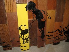 Hand Made WINNIE THE POOH Disney Wood Recycled Nursery Room Kid Art Decor USED