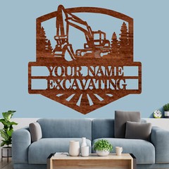 Personalized Excavating Business Name sign, Wood plaque sign,wood Crafts