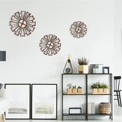 Wood Windmill Wall Decor Set Farmhouse Rustic Kitchen Living Room Bedroom
