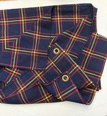 Vintage MacLaine Clan Lochbuie Hunting WOOL Scottish Tartan FLAG 35X56 Man Cave