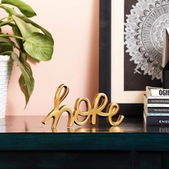 Tabletop Freestanding Hope Sign Decorative Metal Words Home Table Centerpiece