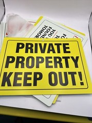 Beware Of Owner And Other Warning Signs Lot Of Ten 10 Plastic