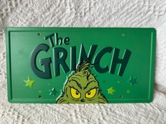 The Grinch Metal Hanging Sign or License Plate by RUZ NEW 6″x12″ Dr. Seuss