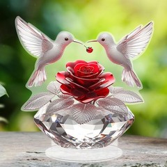 2D Flat Acrylic Table Decoration with Stand Base Desktop Valentines Day Gift for