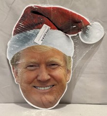 Funny Trump Santa Hat Yard Sign President Donald Trump XMAS Decor