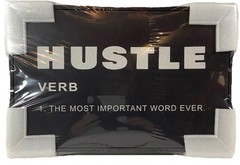 Motivational Workout EXECUTION HUSTLE GRIT Wood Framed Wall Art Set Brand New