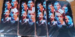 Lot of 4 Metal sign Rammstein German Rock Band Music Heavy Metal New