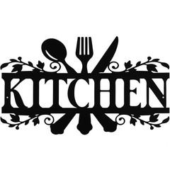 Hotop Black Kitchen Metal Sign Farmhouse Kitchen Pictures Wall Decor Rustic Wall
