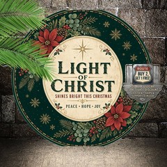 Jesus Is The Reason Christmas Tin Sign Religious Holiday Wall Art 8×8